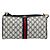 Bolsa de Ombro Gucci GG Supreme Sherry Line PVC Vermelho Marinho 41 004 4464 Auth 155232 Azul marinho - vista 13