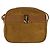Borsa a Spalla Vala in Pelle Scamosciata Marrone Oro Auth BA6379 di Salvatore Ferragamo - vista 13