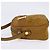 Borsa a Spalla Vala in Pelle Scamosciata Marrone Oro Auth BA6379 di Salvatore Ferragamo - vista 3