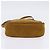 Borsa a Spalla Vala in Pelle Scamosciata Marrone Oro Auth BA6379 di Salvatore Ferragamo - vista 5