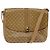 Céline Borsa a Spalla in Tela Macadam CELINE PVC Beige Oro Auth BA6373 D'oro