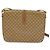 Céline Borsa a Spalla in Tela Macadam CELINE PVC Beige Oro Auth BA6373 D'oro - vista 2