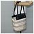 Borsa Tote Burberry in tela e pelle bianca e argento Auth BA6465 Bianco - vista 22