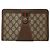 GUCCI GG Supreme Borsa Clutch Sherry Line PVC Beige Oro 89 01 032 Auth 143928 D'oro - vista 13