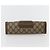 GUCCI GG Supreme Borsa Clutch Sherry Line PVC Beige Oro 89 01 032 Auth 143928 D'oro - vista 6