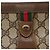 GUCCI GG Supreme Borsa Clutch Sherry Line PVC Beige Oro 89 01 032 Auth 143928 D'oro - vista 8
