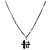 Collana CHANEL metallo Argento CC Auth 130689M