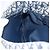 Borsa a Spalla in Tela Trotter Christian Dior Blu Navy Argento Auth ki6178 - vista 22