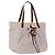 FENDI Zucchino Canvas Tote Bag Weiß Braun Auth 146551V