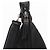 Borsa a Spalla Vala in Nylon Nero e Argento di Salvatore Ferragamo Auth ka686 - vista 17