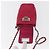 CHANEL Bolsa de Ombro Choco Bar em Couro Rosa Prata com Corrente e CC Auth BA8714 - vista 18