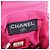 CHANEL Bolsa de Ombro Choco Bar em Couro Rosa Prata com Corrente e CC Auth BA8714 - vista 19