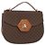 Céline Borsa a mano in tela Macadam CELINE in pelle PVC marrone oro Auth 157765 D'oro