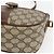 Borsa Sherry Line GG Supreme Web di GUCCI in PVC beige e oro 001 58 6177 Auth 157107 D'oro - vista 9