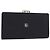 GIVENCHY Long Wallet Leather Black Auth 153774V