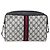 Borsa a Spalla Gucci GG Supreme Sherry Line PVC Navy Gold Auth ka697 D'oro Blu navy - vista 3