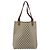 Borsa tote Gucci GG Supreme Web Sherry Line in PVC beige e rosso 39 02 003 Auth BA8627 - vista 3