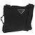 Borsa a Spalla PRADA Nylon Nero Argento Autentica 153653V