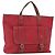 Chloé Borsa Tote in Pelle Rossa e Oro Autentica 156874 Rosso D'oro