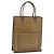 FENDI Zucchino Canvas Tote Bag PVC Beige Auth 156176