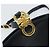 Borsa a Spalla Gancini in Pelle Salvatore Ferragamo Blu Navy Oro Auth 157634 D'oro - vista 14