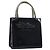 Borsa a Mano Salvatore Ferragamo Smalto Nero Oro Auth 143675 D'oro