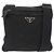 Borsa a Spalla PRADA Nylon Nero Argento Autentica ka765