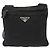 Borsa a Spalla PRADA Nylon Nero Argento Autentica ka765 - vista 13