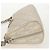 Borsa a Spalla Romantica Trotter Christian Dior PVC Bianco Argento Auth 155320V - vista 4