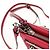 LOEWE Anagram Missy Piccola Borsa a Spalla in Pelle Rossa Argento Auth 153712V Rosso - vista 16