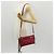 LOEWE Anagram Missy Piccola Borsa a Spalla in Pelle Rossa Argento Auth 153712V Rosso - vista 21