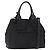 PRADA Borsa a mano in nylon 2 vie nera argento Auth BA8835 Nero