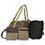 Borsa a Spalla GG Canvas Gucci 3 Set Beige Marrone Nero Auth 151555
