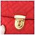 PRADA Bolso de Hombro con Cadena Nylon Rojo Dorado Auth 156490 Roja - vista 14