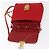 PRADA Bolso de Hombro con Cadena Nylon Rojo Dorado Auth 156490 Roja - vista 15
