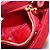PRADA Bolso de Hombro con Cadena Nylon Rojo Dorado Auth 156490 Roja - vista 21