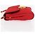 PRADA Bolso de Hombro con Cadena Nylon Rojo Dorado Auth 156490 Roja - vista 5