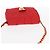 PRADA Bolso de Hombro con Cadena Nylon Rojo Dorado Auth 156490 Roja - vista 6