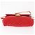 PRADA Bolso de Hombro con Cadena Nylon Rojo Dorado Auth 156490 Roja - vista 9