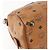 Borsa Boston Mini Vicetos Logogram MCM in pelle PVC marrone e oro Auth 151771 D'oro - vista 13