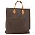 Céline Borsa a mano in tela Macadam CELINE in pelle PVC marrone oro Auth gh1448 D'oro