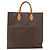 Céline Borsa a mano in tela Macadam CELINE in pelle PVC marrone oro Auth gh1448 D'oro - vista 2