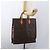 Céline Borsa a mano in tela Macadam CELINE in pelle PVC marrone oro Auth gh1448 D'oro - vista 22