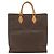 Céline Borsa a mano in tela Macadam CELINE in pelle PVC marrone oro Auth gh1448 D'oro - vista 3