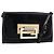 Borsa a Spalla FENDI Smalto Nero Oro Auth 156479 D'oro