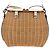 Borsa Cesta PRADA in vimini pelle bianca beige argento autentica mr1668SAM Bianco - vista 3