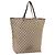 GUCCI GG Canvas Tote Bag Beige Silber 31242 Auth 148537