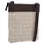 Bulgari Bolsa de Ombro BVLGARI Logo Mania Lona Bege Prata Auth 148587V