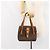 Céline Borsa a mano in tela Macadam Medallion CELINE in pelle PVC marrone oro Auth 156441 D'oro - vista 22