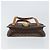 Céline Borsa a mano in tela Macadam Medallion CELINE in pelle PVC marrone oro Auth 156441 D'oro - vista 9
